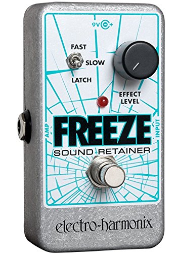 electro-harmonix Freeze Freeze Sound Retainer Pedal - Pedal de efecto compresión para guitarra, color plateado
